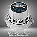 Pyle 4″ Pair Bluetooth Flush Mount In-wall In-ceiling 2-Way Home Speaker System Built-in LED Lights Aluminum Housing Spring Clips Polypropylene Cone & Tweeter 4 Ch Amplifier 320 Watts (PDIC4CBTL4B)thumb 1