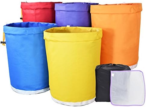 Hash Bags 5-Gallon 5-Bag Bubble Bags Herbal Ice Bubble Bag with Free Carrying Bag & Pressing Screen