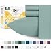Luxury 400-Thread-Count 100% Pure Natural Cotton Sheet Sets - 4-Piece Green Sage Full Size Sheet Set Long-Staple Premium Cotton Yarns Hotel Quality Fits Mattress 16'' Deep Pocket