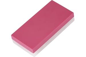 Double Sided Whetstone for Knives, Coarse 3000 and Fine 10000 Grit Sharpening Stone, Professional Knife Sharpener Tool, Rose 