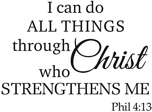 I Can Do All Things Wall Sticker Motivational Wall Decals,Family Inspirational Wall Stickers Quotes