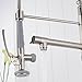 FLG Commercial Style Single Handle Pull Down Kitchen Sink Faucet with Lock Sprayer,Brushed Nickel