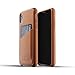 Mujjo Full Leather Wallet Case for iPhone Xr with Card Holder (Tan)
