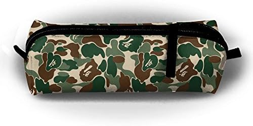 Bape Ape Camo Green Oxford Cloth Stationery Bag Pencil Holder Portable Stylish Pen Pouch Bag For Students