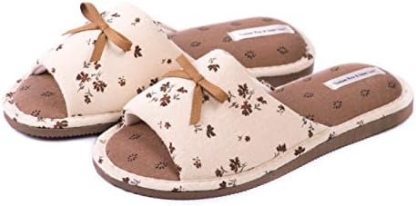 Open Toe Cute House Slippers for Women Indoor Women`s Slip-on Slide Anti Slip Light House Shoes Spa Slipper for Girls for Guests by Twins