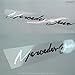 Detailkorea Griben Car Metal Sticker Chrome Pair Decal 60059 for Mercedes-Benz & AMG