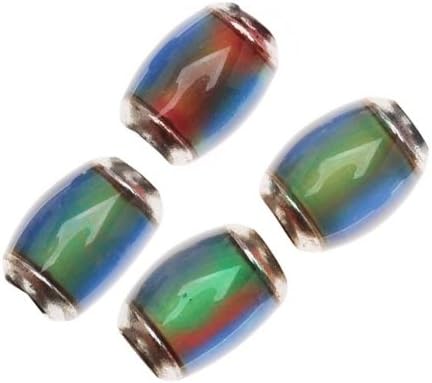 Mirage Color Changing Mood Beads - 10.5 x 7mm Tube Beads (4)
