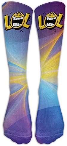 LOL Emoji Funny Adult Outdoor Knee High Soccer Tube Sock