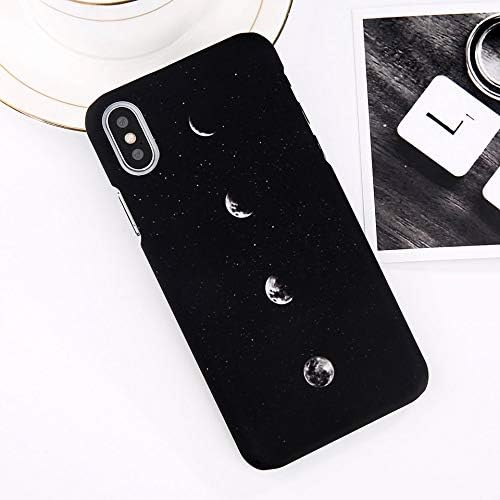 XUHAHASJK Phone Case/Phone Case For Iphone X Mount Fuji Cases For Iphone 7 8 6 6S Plus Moon Stars Pattern Matte Hard Pc Back Cover