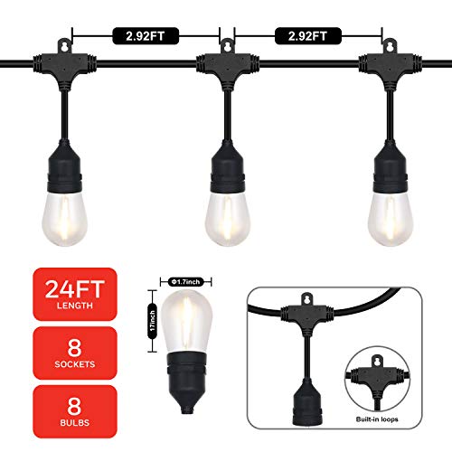 Honeywell Outdoor LED String Lights Commercial Grade Weather Resistant