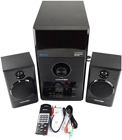Yunmei JH2 Subwoofer 2.1 Speaker Sound System Audio Stereo Bluetooth Best for Music, Movies, Multimedia PC and Gaming Systems MP3 PlayerWP202