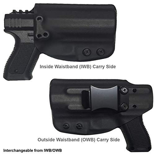 Elite Force Holsters: Mace Pepper Gun 2.0 Pepper Spray Gun Holster 'Audible Click' IWB & OWB - BLACK - RIGHT HAND