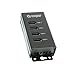 USBGear 4-Port USB 3.2 Gen 1 Mountable Charging and SuperSpeed Data Hub with 5V/2A Power Adapter and USB Type-A to Type-B Cable Up to 900mA per Port Charging Function Wall and Surface Mounting