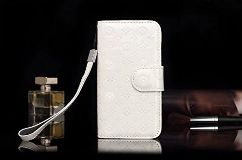 For apple iphone 5 6 s 7 8 plus X 10 Luxury Famous Deluxe Monogram Flowers Grid Leather Flip Filo Wallet Bag Card Cash Case Cover S (White, For iphone X)