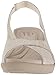 Crocs Women's Leigh Ann Shimer Slngbck WDG W Wedge Sandal, oyster/cobblestone, 8 M US
