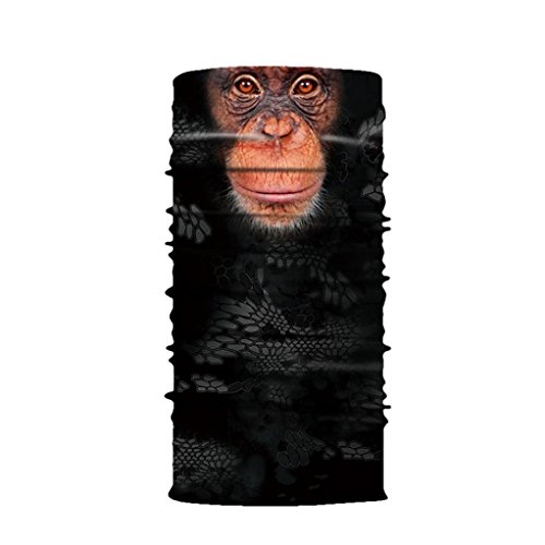 BoofabHeadband Bandana - Versatile Sports & Casual Headwear –Multifunctional Seamless Neck Gaiter, Headwrap, Balaclava, Helmet Liner, Face Mask for Camping, Running, Cycling, Fishing etc (B) - Thumbnail 2