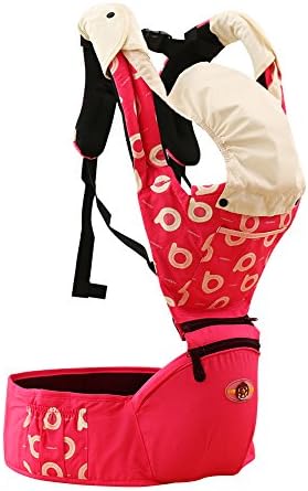 Fashion Story Baby Carrier Soft Newborn Toddler Hip Seat Hugger 3-48 Months 20kg (Red)