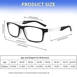 Reading Glasses Blue Light Blocking - Rectangular