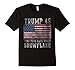 Mens Trump 45 Find Your Safe Space Snowflake Shirt Large Black