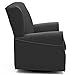 Delta Children Middleton Upholstered Glider Swivel Rocker Chair, Charcoal