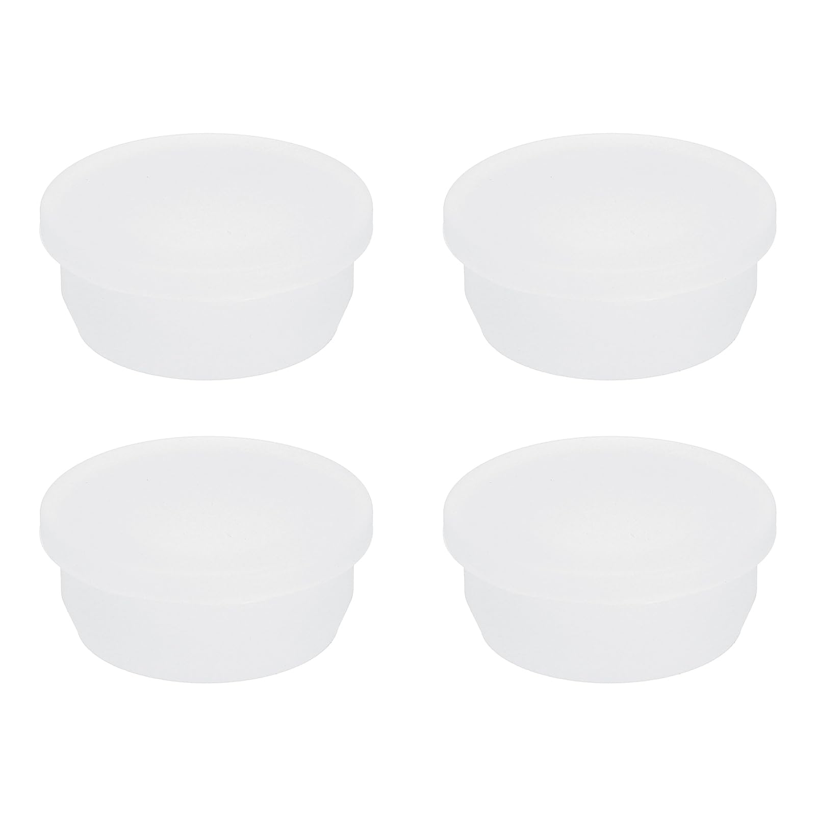Photo 1 of MECCANIXITY Silicone Rubber Hollow Plug Soft Flexible Stoppers T-Shaped Silicone Plugs for 32 to 33mm Hole White 4 Pieces