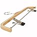 LOHASHOME 10-Pack Natural Finish Wooden Pant Hangers with Anti-Rust Hook and 2-Adjustable Clips