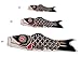 In the Breeze Koi Fish Windsock, 60-Inch, Black