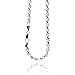 925 Sterling Silver 2MM Rope Chain Lobster Claw Clasp 16
