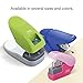 Plus Paper Clinch Compact Staple-Free Stapler, Heavy Duty, Pink
