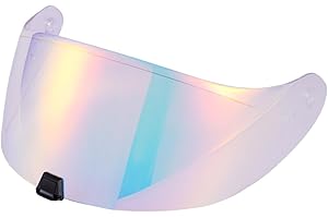 Soman R420 Helmet Visor Replacement, R420 Face Shield Alternatives Compatible with R420 Helmet UV Protection (Transparent Revo Red)