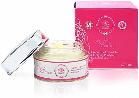 Anti Acne & Anti Blemish - 24hr Matte Control Face Cream (Certified Organic Acne Treatment for most delicate skin) 1.7 Fl Oz Made in Italy
