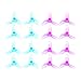 BETAFPV 16pcs 31mm 3-Blade Props 0.8mm Sharft Hole Tri-Blade Propeller Transparent Pink and Blue with Removal Tool for Tiny Whoop Quad
