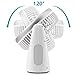 F14 5000mAh 7-Inch Battery Operated Fan Rechargeable, Strong Airflow with 3 Speeds, Quiet Operation, Portable USB Desk Fans with 5-17 Running Hours, Side Light for Camping Travel Home Office Outdoor