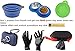 Roysili 3 Pack Dog Cat Food Can Cover, BPA Free Silicone Pet Can Cover for Multiple Sizes Dishwasher Safe Can Food Lids Blue + Green + Pink