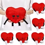 Syhood 6 Pcs Heart Stuffed Plush Toy with Legs