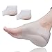 Plantar Fasciitis Height Increase Heels Sleeves, 1 Pair Gel Heel Height Invisible Elevators, Pads, Arch Support, Heel Protectors, Foot Cushion, W6-9 |M6.5-8(White)