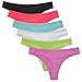 Jo & Bette (6 Pack) Ladies Cotton Underwear Lingerie Thongs Soft Sexy Panties Set For Women Teens