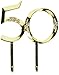 Wilton Plastic Gold 50th Wedding Anniversary Cake Topper, 4.3