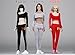 1/6 Female Sportswear Suit for Large Medium Bust Phicen Hottoy Female Body (Black)