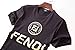 Fendi Black Short Sleeves Shirt Fashion Style T Size L