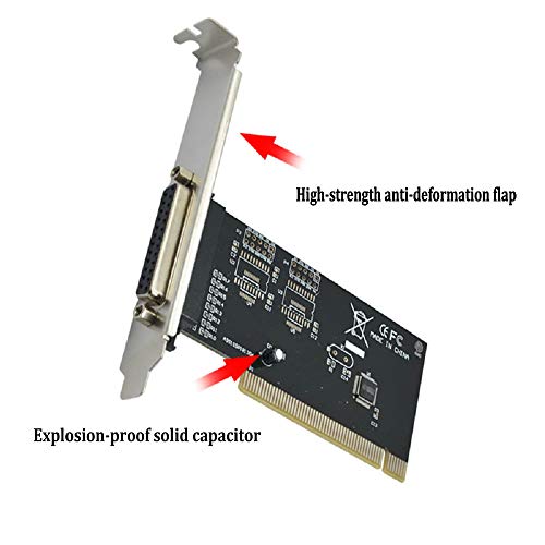 Jeirdus Parallel Port PCI Card PCI to DB25 LPT Parallel Port Expansion Card with Low Profile