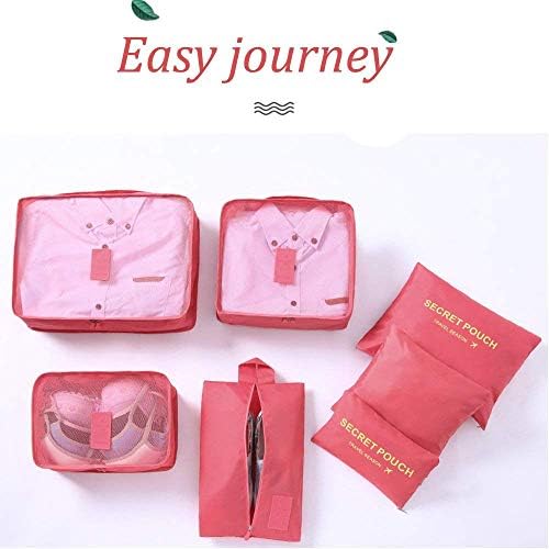 7Pcs Travel Bags Clothes Packing Cube Luggage Organizer with Shoes Bag 7 7Pcs Travel Bags Clothes Packing Cube Luggage Organizer with Shoes Bag