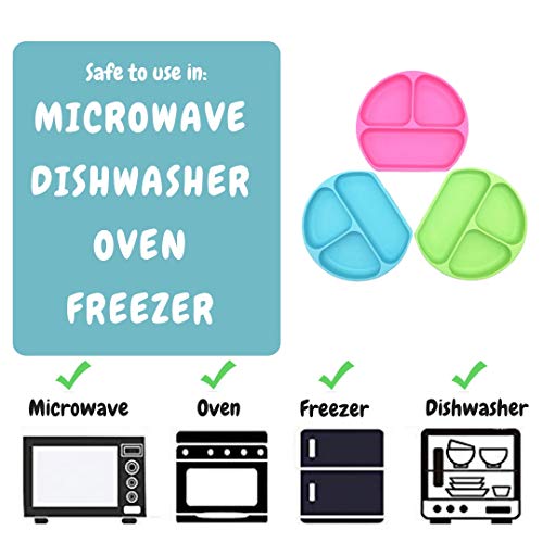 image for Silikong Suction Plate for Toddlers | BPA Free | Microwave, Dishwasher