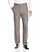 Haggar Men's Cool 18 Pro Classic Fit Flat Front Expandable Waist Pant, Heather Grey, 36Wx30L