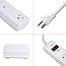 KMC 6-Outlet Surge Protector Power Strip with 6 Feet Cord, 1200 Joule, Overload Protection, White