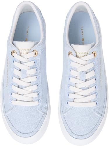 Th Foxing FW0FW09172 Chaussures Basses en Toile délavée pour Femme, Bleu (Breezy Blue), 3.5