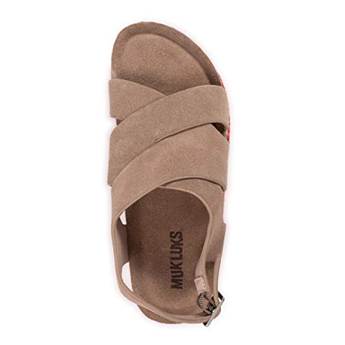 MUK LUKS Women's Beach Bingo Sandal-Tan Wedge - Choose SZ/color | eBay