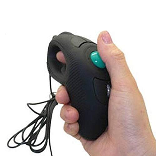 Trackball Mouse, YUMQUA Y-10 Handheld USB Wired Finger Mouse for Computer/Laptop/Mac, Fits Left and Right Handed/Carpal Tunnel Users