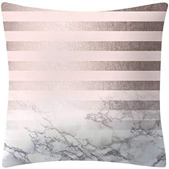 NEEKY Fashion Romantic Rose Gold Pink Cushion Cover Square Pillow Case Home Decoration Pillow Case