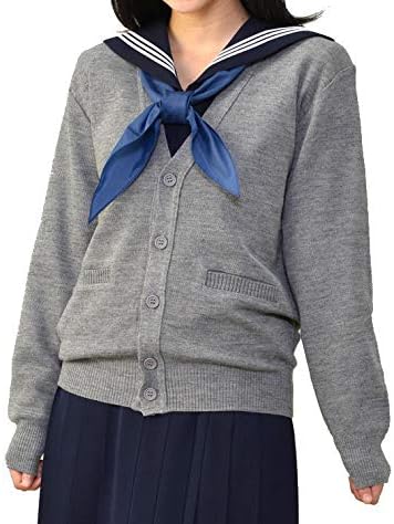 Amazon Co Jp ユース 男女兼用 スクールカーディガン ウール混 スクールシーン スクール カーディガン M グレー 服 ファッション小物